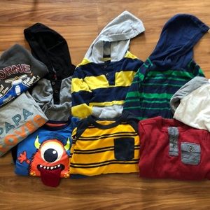 9 Piece Boys 4T Fall Shirt Lot